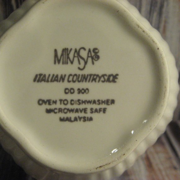 MIKASA ITALIAN COUNTRYSIDE CREAM & SUGAR w/LID - Picture 2 of 2